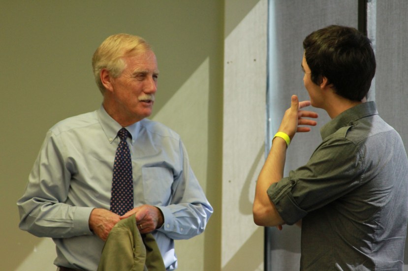 Angus King Holds Discussion at SMCC