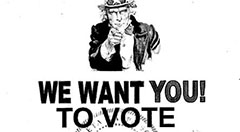 We want you! to vote