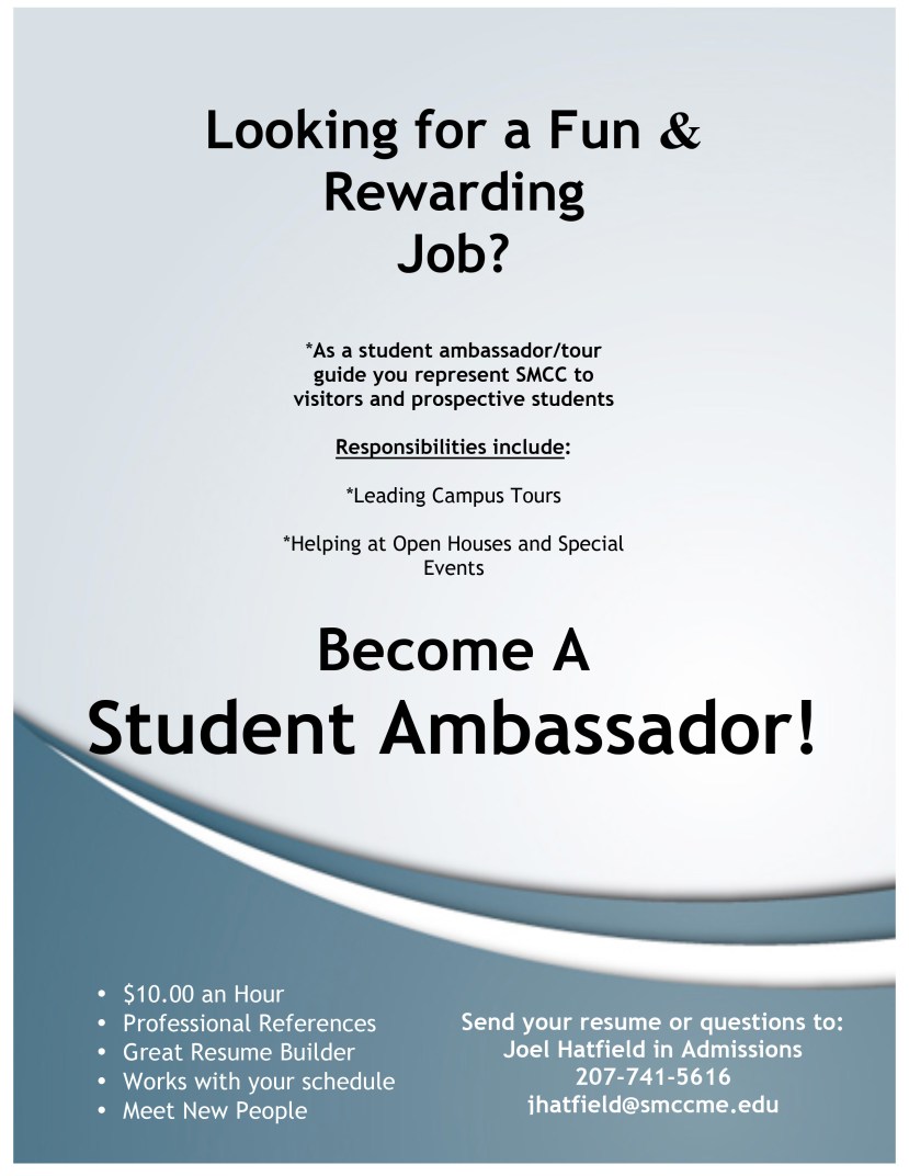 Microsoft Word - Ambass Flyer Fall 16.doc