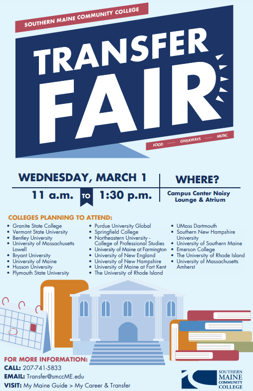 Transfer Fair: TODAY 11:00 – 1:30